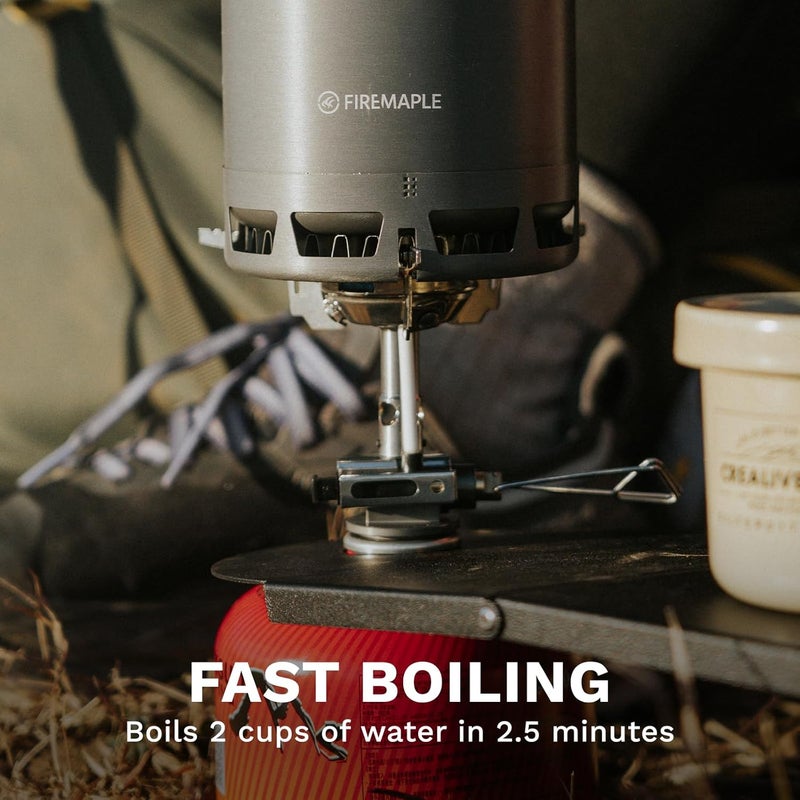 Fire-Maple Greenpeak 2 Backpacking & Camping Stove with Micro Regulated Valve - Ultralight, Compact, Isobutane-Powered Cooking Gear for Hiking, Trekking, Hunting & Emergency Use - Image 4